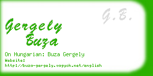 gergely buza business card